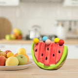 Maxbell 5 Pieces Fruit Forks Set with Ceramic Storage Jar Snack Forks for Cake Party