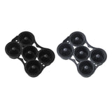 Maxbell Silicone Donut Pan Food Grade Nonstick for Air Fryer for Cake Biscuit Muffin Black