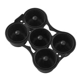 Maxbell Silicone Donut Pan Food Grade Nonstick for Air Fryer for Cake Biscuit Muffin Black