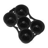 Maxbell Silicone Donut Pan Food Grade Nonstick for Air Fryer for Cake Biscuit Muffin Black