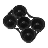 Maxbell Silicone Donut Pan Food Grade Nonstick for Air Fryer for Cake Biscuit Muffin Black