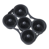 Maxbell Silicone Donut Pan Food Grade Nonstick for Air Fryer for Cake Biscuit Muffin Gray