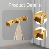 Maxbell Coat Rack Wall Mount Modern Heavy Duty Towel Hanger for Keys Purses Entrance 3 Hooks