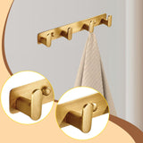 Maxbell Coat Rack Wall Mount Modern Heavy Duty Towel Hanger for Keys Purses Entrance 4 Hooks