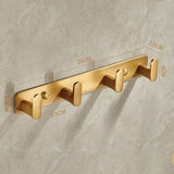 Maxbell Coat Rack Wall Mount Modern Heavy Duty Towel Hanger for Keys Purses Entrance 4 Hooks