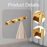 Maxbell Coat Rack Wall Mount Modern Heavy Duty Towel Hanger for Keys Purses Entrance 4 Hooks