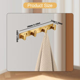 Maxbell Coat Rack Wall Mount Modern Heavy Duty Towel Hanger for Keys Purses Entrance 4 Hooks