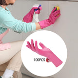 Maxbell 100Pcs Nitrile Exam Gloves Non Slip for Home Washing Dishes Household Chores S