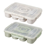 Maxbell Divided Serving Tray Airtight Charcuterie Container for Candy Cookies Treats White