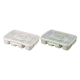 Maxbell Divided Serving Tray Airtight Charcuterie Container for Candy Cookies Treats White