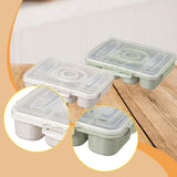 Maxbell Divided Serving Tray Airtight Charcuterie Container for Candy Cookies Treats White