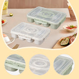 Maxbell Divided Serving Tray Airtight Charcuterie Container for Candy Cookies Treats White