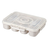 Maxbell Divided Serving Tray Airtight Charcuterie Container for Candy Cookies Treats White