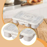 Maxbell Divided Serving Tray Airtight Charcuterie Container for Candy Cookies Treats White