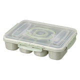 Maxbell Divided Serving Tray Airtight Charcuterie Container for Candy Cookies Treats Green