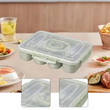 Maxbell Divided Serving Tray Airtight Charcuterie Container for Candy Cookies Treats Green