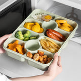 Maxbell Divided Serving Tray Airtight Charcuterie Container for Candy Cookies Treats Green