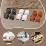 Maxbell 4Pcs Bed Risers Sturdy Bed Lifters Desk Leg Risers for Washers Sofas Fridges Black