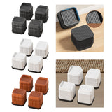 Maxbell 4Pcs Bed Risers Sturdy Bed Lifters Desk Leg Risers for Washers Sofas Fridges Black
