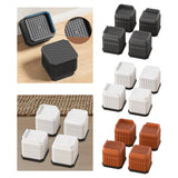 Maxbell 4Pcs Bed Risers Sturdy Bed Lifters Desk Leg Risers for Washers Sofas Fridges Black