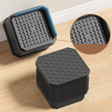 Maxbell 4Pcs Bed Risers Sturdy Bed Lifters Desk Leg Risers for Washers Sofas Fridges Black