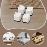 Maxbell 4Pcs Bed Risers Sturdy Bed Lifters Desk Leg Risers for Washers Sofas Fridges White