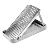 Maxbell Stainless Steel Cheese Grater Space Saving Easy to Clean Manual with Storage
