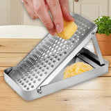Maxbell Stainless Steel Cheese Grater Space Saving Easy to Clean Manual with Storage