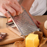 Maxbell Stainless Steel Cheese Grater Space Saving Easy to Clean Manual with Storage