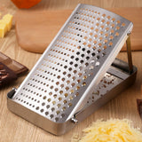 Maxbell Stainless Steel Cheese Grater Space Saving Easy to Clean Manual with Storage