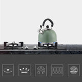 Maxbell Whistling Kettle with Handle Cooker Tea Kettle for Camping Barbecue Outdoor Green