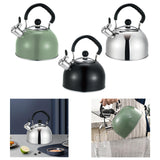 Maxbell Whistling Kettle with Handle Cooker Tea Kettle for Camping Barbecue Outdoor Green