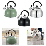 Maxbell Whistling Kettle with Handle Cooker Tea Kettle for Camping Barbecue Outdoor Green