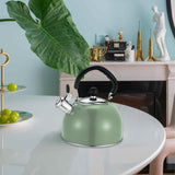 Maxbell Whistling Kettle with Handle Cooker Tea Kettle for Camping Barbecue Outdoor Green