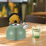 Maxbell Whistling Kettle with Handle Cooker Tea Kettle for Camping Barbecue Outdoor Green