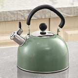 Maxbell Whistling Kettle with Handle Cooker Tea Kettle for Camping Barbecue Outdoor Green