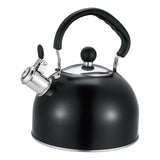 Maxbell Whistling Kettle with Handle Cooker Tea Kettle for Camping Barbecue Outdoor Black