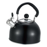 Maxbell Whistling Kettle with Handle Cooker Tea Kettle for Camping Barbecue Outdoor Black