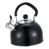 Maxbell Whistling Kettle with Handle Cooker Tea Kettle for Camping Barbecue Outdoor Black