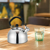 Maxbell Whistling Kettle with Handle Cooker Tea Kettle for Camping Barbecue Outdoor Silver