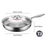 Maxbell Frying Pan with Lid Nonstick Griddle Stovetop Indoor Outdoor Round Skillet