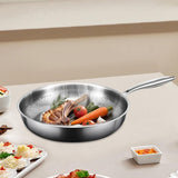 Maxbell Frying Pan with Lid Nonstick Griddle Stovetop Indoor Outdoor Round Skillet
