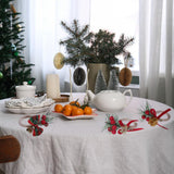 Maxbell Christmas Napkin Ring Handmade Rustic Decoration for Hotel Cafe Thanksgiving Gift Box