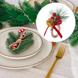 Maxbell Christmas Napkin Ring Handmade Rustic Decoration for Hotel Cafe Thanksgiving Gift Box