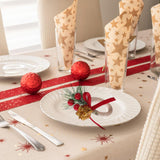 Maxbell Christmas Napkin Ring Handmade Rustic Decoration for Hotel Cafe Thanksgiving Gift Box