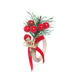Maxbell Christmas Napkin Ring Handmade Rustic Decoration for Hotel Cafe Thanksgiving Letter