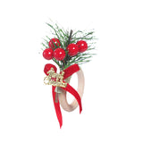 Maxbell Christmas Napkin Ring Handmade Rustic Decoration for Hotel Cafe Thanksgiving Letter