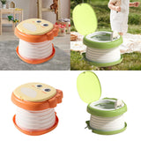 Maxbell Kids Potty Chair Reusable Portable Travel Potty Seat for Outdoor Indoor Baby Orange