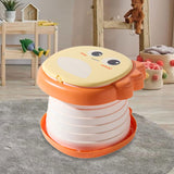 Maxbell Kids Potty Chair Reusable Portable Travel Potty Seat for Outdoor Indoor Baby Orange
