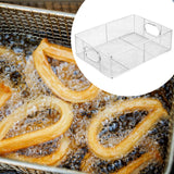 Maxbell Fry Bakest Strainer Stainless Steel Deep Fryer Basket for Hot Oil Water Home